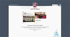 Desktop Screenshot of hoteldefrance-angers.com